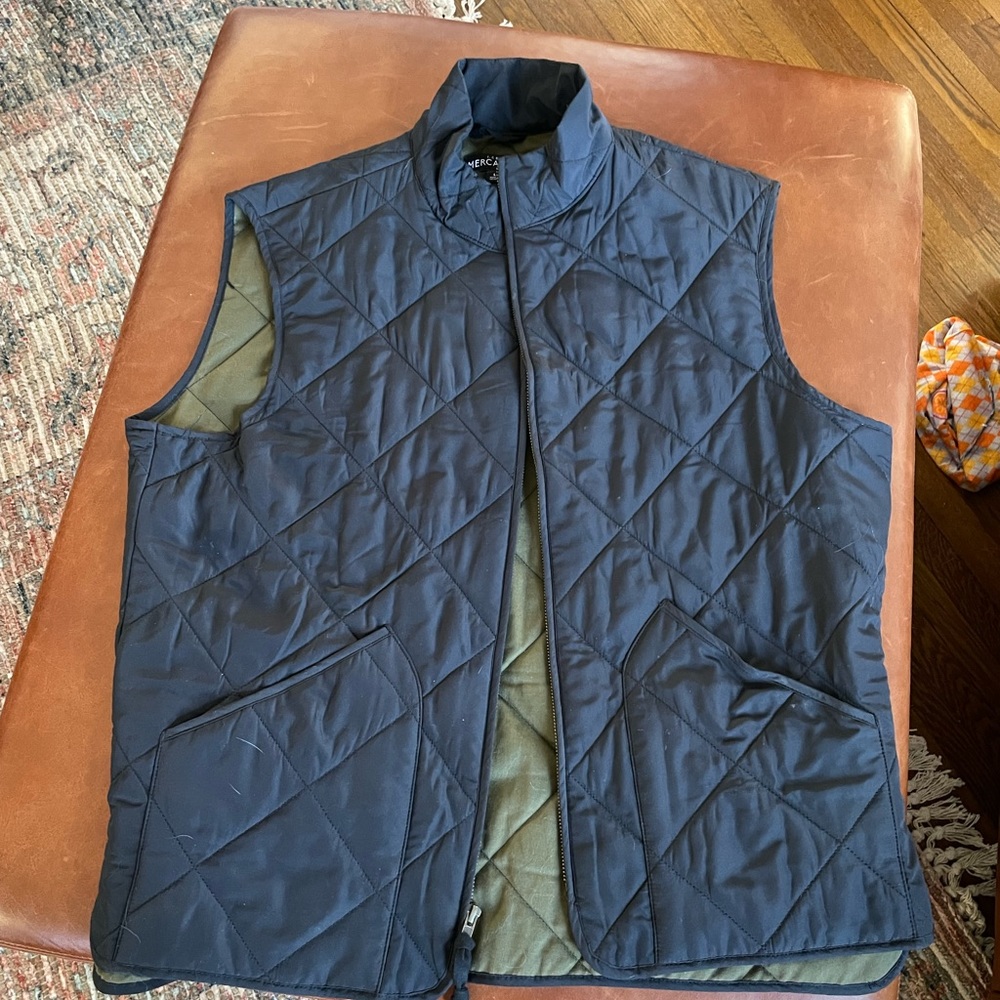 J. Crew Men's quilted vest